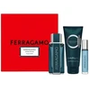 Salvatore Ferragamo Intense Leather rinkinys vyrams (EDP, 100 ml + EDP, 10 ml + dušo gelis, 100 ml)