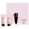 Set Shiseido: Ginza Eau De Parfum For Women, 50 ml + Ginza Moisturizing Losjonas kūnui, 50 ml + Ginza Cleansing Dušo želė For All Skin Types, 50 ml