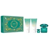 Set Versace: Crystal Emerald, Eau De Parfum, For Women, 90 ml + Crystal Emerald, Eau De Parfum, For Women, 5 ml *Miniature + Crystal Emerald, Hydrating, Losjonas kūnui, 100 ml + Crystal Emerald, Dušo želė, 100 ml