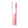 Telforceone Setty cable USB-C - USB-C 1,5 m 3A KGC-C-1.5320 baltas-pink gradient
