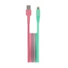 Telforceone Setty USB - Lightning kabelis 1,5 m 2,4A KGA-L-1.52420 turkio-rožinės spalvos gradientas