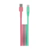 Telforceone Setty cable USB - USB-C 1,5 m 3A KGA-C-1.5320 turquoise-pink gradient