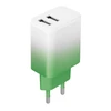 Telforceone Setty charger 2x USB 18W LSIG-AA-20 mint-baltas gradient