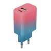 „Telforceone Setty“ įkroviklis USB + USB-C 20W LSIG-AC-20 turkio-rožinės spalvos gradientas