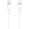 TelForceone "Setty" USB-C - "Lightning" kabelis 1 m 3A KSC-L-130, baltas