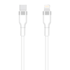 TelForceone "Setty" USB-C - "Lightning" kabelis 1 m 3A KSC-L-130, baltas