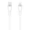 TelForceone "Setty" USB-C - "Lightning" kabelis 1 m 3A KSC-L-130, baltas
