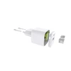 Telforceone Setty sieninis įkroviklis USB-A + USB-C 20W LSGaN-AC-200 baltas