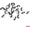 Šoninės juostos segtukų rinkinys su guminiu tarpikliu ? 8 mm 17 mm 20 vnt. amio-05046