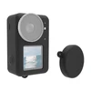 Silikoninis dėklas Puluz skirtas DJI Osmo Action 4/3 su objektyvo dangteliu (juodas)