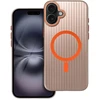 Simply Originalus „iPhone 16 PLUS“ dėklas, suderinamas su „MagSafe“ titano spalvos dykumos spalvos dėklu.