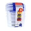 Sistema sistema Frischhaltedosen Set KLIP IT PLUS 3 x 400 ml blau