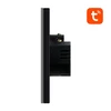 Išmanusis šviesos jungiklis WiFi Avatto TS02-EU-B2 2 krypčių (juodas)