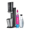 SodaStream Soda Maker Crystal 3 0 QC juodas Juodas incl 1 Glasbottle (1016411410)