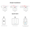 Sonoff SwitchMan M5 Wifi 2 klavišų jungiklis 86mm pločio M5-2C-86