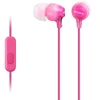 Ausinės Sony EX series MDR-EX15AP į ausis įkišamos, rožinės