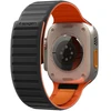 Spigen „Athlex Air M“ išmaniojo laikrodžio dėklas „Apple Watch“ 8/9/10/11/SE/Ultra (44/45/46/49 mm) | juodas/oranžinis
