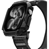 SPIGEN ATHLEX AIR + RUGGED ARMOR APPLE WATCH 10 / 11 / 12 (46 MM) aktyvi juoda/pilka