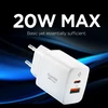 Įkroviklis Spigen Essential 20W Wall Charger EE202EU, baltas