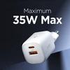 Įkroviklis Spigen Essential 35W Wall Charger EE352EU, baltas