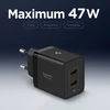 Įkroviklis Spigen Essential 47W Wall Charger EE472EU, juodas