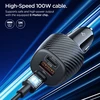 Spigen Essential 113W automobilinis įkroviklis EV1133, juodas