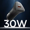 Juodas 30W 1xUSB-C automobilinis įkroviklis „Spigen Essential EV301”