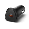 Juodas 30W 1xUSB-C automobilinis įkroviklis „Spigen Essential EV301”