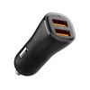 Juodas 30W 2xUSB-A automobilinis įkroviklis „Spigen Essential EV302”