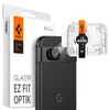 „Spigen Optik.TR EZ Fit“ fotoaparato objektyvo apsauga 2 vnt. – apsauginis stiklas, skirtas „Google Pixel 8A“ (2 vnt.) (Juodas)