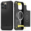 Apple iPhone 15 Pro Max Spigen Rugged Armor MagSafe Matte telefono dėklas juodos spalvos