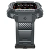 „Spigen Rugged Armor Pro“ dirželis su dėklu, skirtas „Apple Watch Ultra 49 mm“ (tamsiai pilkas)