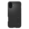 Spigen Tough Armor MagSafe su stoveliu Apple iPhone 16 – dėklas telefonui juodos spalvos
