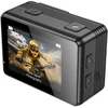 Sportinė kamera Hoco su dviem ekranais, 1,3" + 2" su stabilizatoriumi ir IPS matrica, 4K/30 kadrų per sekundę, DV102, juodas