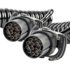 Amio Profesionalus spiralinis priekabos laidas 2x 15 PIN 5m 24V