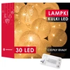 Springos Dekoratyvinė šviesų girlianda 30 LED, šilta balta spalva, 6,1 m