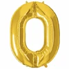 Springos Pripučiamas auksinis numeris „0“, 40 cm