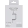 Stanley Set of 2 protective covers and straw caps for thermo mugs 0.89L/0.59L The Quencher Boot + Straw Topper hydrangea mėlynas