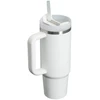 Termo puodelis Stanley Quencher H2.O FlowState 0,89 L - šerkšno baltos spalvos