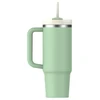 Stanley termo puodelis su šiaudeliu The Quencher H2.O FlowState Tumbler 0.89L pistacijų spalvos
