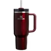 Stanley Thermos mug with straw The Quencher H2.0 Fluted Tumbler 1.18L glossy maroon