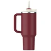Stanley Thermos mug with straw The Quencher H2.O FlowState Tumbler 1.18L dark red