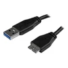 Kabelis USB StarTech USB-A - micro-B 0,5 m Juodas (USB3AUB50CMS)