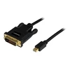 Kabelis StarTech Rodyti Port mini - DVI- D 3m Juodas (MDP2DIMM10B)