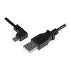 USB kabelis StarTech USB-A - mikroUSB 1 m juodasis (USBUB1MLA)