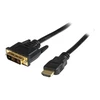 Kabelis StarTech HDMI - DVI- D 1m Juodas (HDDVIMM1M)