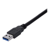 USB kabelis StarTech USB-A - USB-A 1 m Juodas (USB3SEXT1MBK)