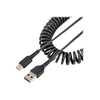USB kabelis StarTech USB-A - USB-C 0,5 m juodas (R2ACC- 50C- USB- CABLE)