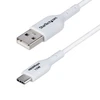 „StarTech“ USB-A į USB-C kabelis, 2 m, Baltas/Įkroviklio laidas, USB 2.0, duomenų perdavimas