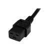 StarTech.com CEE7 / IEC 320 C19 2.0m Juoda 2 m CEE7/7 C19 šakotuvas